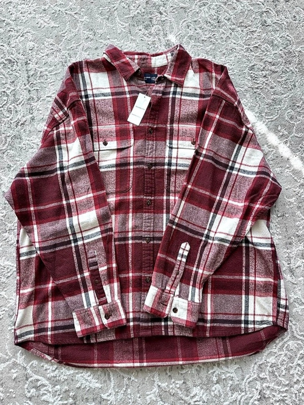 Abercrombie & Fitch 90's Oversized Flannel Shirt Plaid XXL